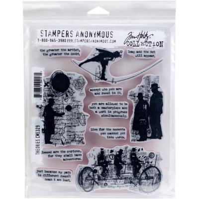 Stampers Anonymous Tim Holtz Cling Stamps - Theories